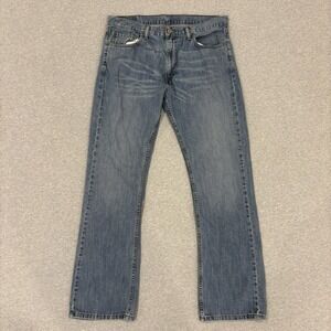 Levis 527 Boot Cut Jeans Mens Size 36x34 Blue Denim Medium Wash Wide Leg Western